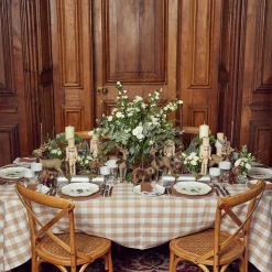 Mrs. Alice Table Linen Sets|Alathea Caramel Linen Placemats & Napkins (Set Of 4)