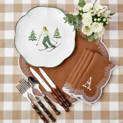 Mrs. Alice Placemats|Alathea Caramel Linen Placemats (Set Of 4)