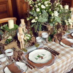 Mrs. Alice Placemats|Alathea Caramel Linen Placemats (Set Of 4)