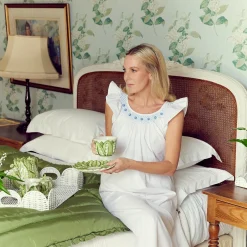 Women Mrs. Alice Alice Nightdresses|Alice Blue Sleeveless Nightdress