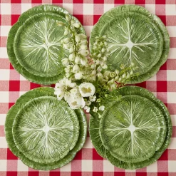 Mrs. Alice Crockery Sets|Alpine Lettuce Starter Plate (Set Of 4)