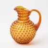 Mrs. Alice Jugs|Amber Hobnail Jug