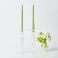 Mrs. Alice Candle Holders|Amelie Clear Candle Holders (Pair)