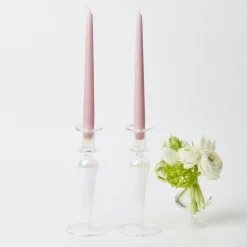 Mrs. Alice Candle Holders|Amelie Clear Candle Holders (Pair)
