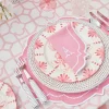 Mrs. Alice Table Linen Sets|Amelie Pink Placemats & Napkins (Set Of 4)