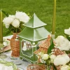 Mrs. Alice Candle Holders|Apple Green Pagoda Lantern