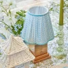 Mrs. Alice Lamps & Lighting|Baby Blue Lotus Lampshade
