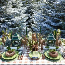 Mrs. Alice Napkins|Beatrice Forest Green Napkins (Set Of 4)