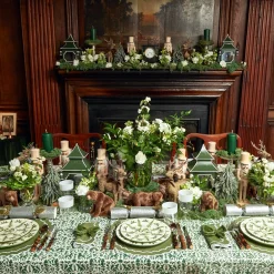 Mrs. Alice Napkins|Beatrice Forest Green Napkins (Set Of 4)