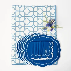 Mrs. Alice Table Linen Sets|Blue Bamboo & Gabrielle Linen Set