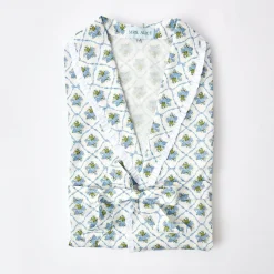 Mrs. Alice Aprons & Robes|Blue Bouquet Dressing Gown