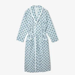 Women Mrs. Alice Alice Nightdresses|Blue Bouquet Dressing Gown