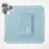 Mrs. Alice Napkins|Blue Fringe Napkins (Set Of 4)