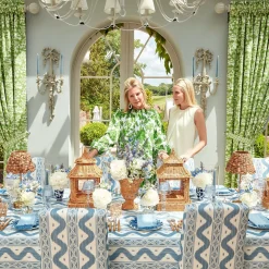 Mrs. Alice Napkins|Blue Fringe Napkins (Set Of 4)