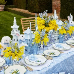 Mrs. Alice Tablecloths|Blue Garland Tablecloth