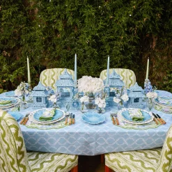 Mrs. Alice Tablecloths|Blue Garland Tablecloth