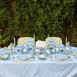 Mrs. Alice Tablecloths|Blue Garland Tablecloth