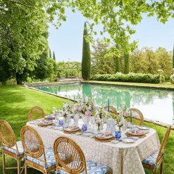 Mrs. Alice Crockery Sets|Blue Lily Of The Valley Dinner & Starter Plates (Set Of 8)