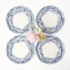 Mrs. Alice Starter Plates|Blue Lily Of The Valley Dinner & Starter Plates (Set Of 8)