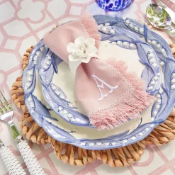 Mrs. Alice Starter Plates|Blue Lily Of The Valley Dinner & Starter Plates (Set Of 8)