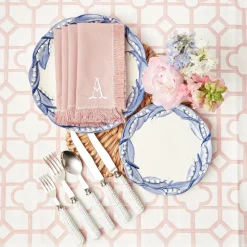 Mrs. Alice Starter Plates|Blue Lily Of The Valley Starter Plates (Set Of 4)