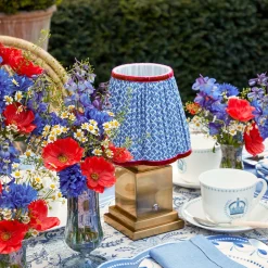 Mrs. Alice Lamps & Lighting|Blue Lotus Lampshade