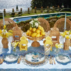 Mrs. Alice Crockery Sets|Blue Matilde Dinner & Starter Plates (Set Of 8)