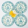 Mrs. Alice Starter Plates|Blue Melograno Dinner & Starter Plates (Set Of 8)
