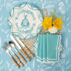 Mrs. Alice Dinner Plates|Blue Melograno Dinner Plates (Set Of 4)