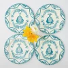 Mrs. Alice Crockery Sets|Blue Melograno Dinner Plates (Set Of 4)