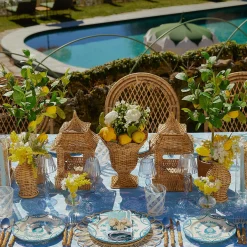 Mrs. Alice Crockery Sets|Blue Melograno Dinner Plates (Set Of 4)