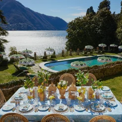 Mrs. Alice Starter Plates|Blue Melograno Starter Plates (Set Of 4)