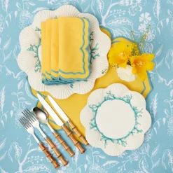 Mrs. Alice Tablecloths|Blue Melograno Tablecloth