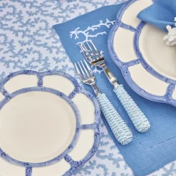 Mrs. Alice Cutlery Sets|Blue Rattan Cutlery (5 Piece)