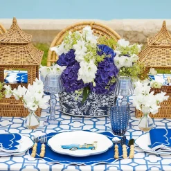 Mrs. Alice Glasses|Blue Speckle Water Glasses (Set Of 6)