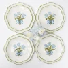 Mrs. Alice Starter Plates|Blue Tulip Dinner & Starter Plates (Set Of 8)