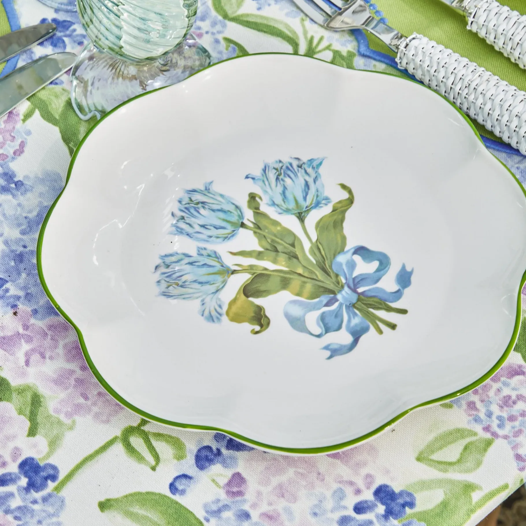 Mrs. Alice Starter Plates|Blue Tulip Starter Plate