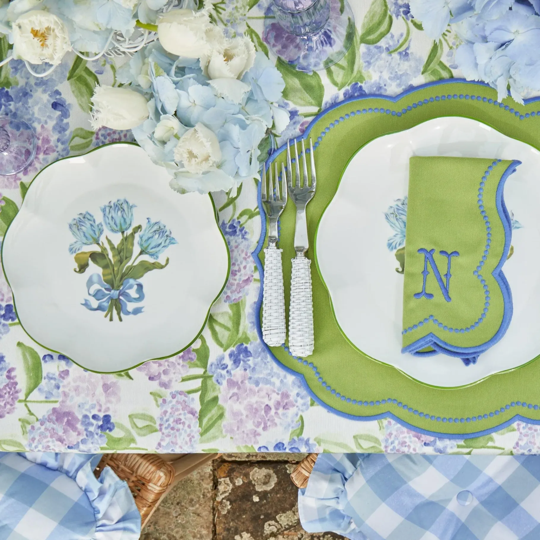 Mrs. Alice Starter Plates|Blue Tulip Starter Plate