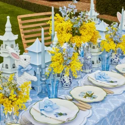 Mrs. Alice Starter Plates|Blue Tulip Starter Plates (Set Of 4)