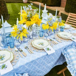 Mrs. Alice Starter Plates|Blue Tulip Starter Plates (Set Of 4)