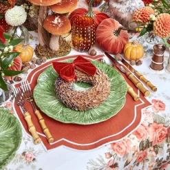 Mrs. Alice Placemats|Burnt Orange Placemats (Set Of 4)