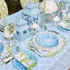 Mrs. Alice Table Linen Sets|Camilla Hydrangea Placemats & Napkins (Set Of 4)