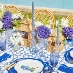 Mrs. Alice Candle Holders|Camille Azure Candle Holder (Pair)