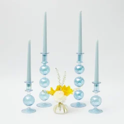 Mrs. Alice Candle Holders|Camille Azure Candle Set (Blue)