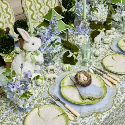 Mrs. Alice Lettuce Crockery|Capri Lettuce Dinner & Starter Plate (Set Of 8)