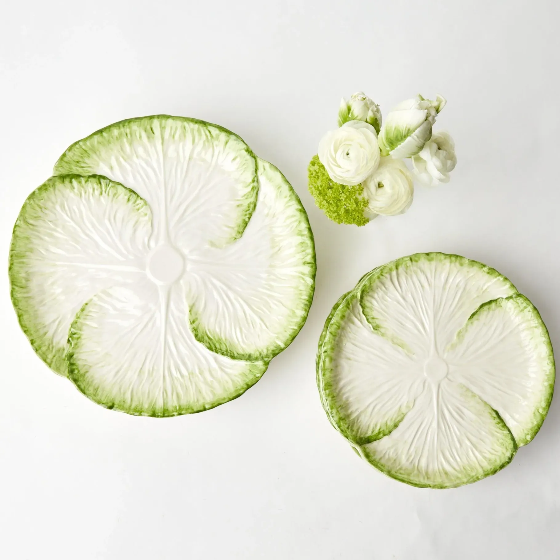 Mrs. Alice Lettuce Crockery|Capri Lettuce Dinner Plate