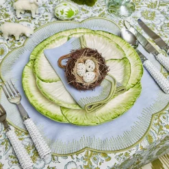 Mrs. Alice Lettuce Crockery|Capri Lettuce Dinner Plate