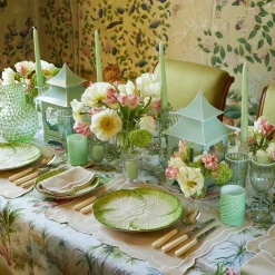 Mrs. Alice Crockery Sets|Capri Lettuce Dinner Plate (Set Of 4)