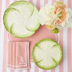 Mrs. Alice Crockery Sets|Capri Lettuce Starter Plate (Set Of 4)