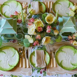 Mrs. Alice Crockery Sets|Capri Lettuce Starter Plate (Set Of 4)